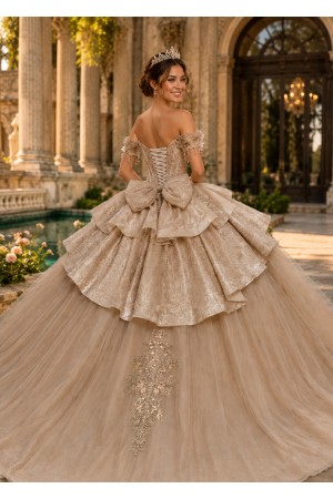 PQ1115-L<br/>Champagne Rose Quince Dress