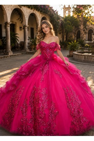 PQ1116<br/>Layered Solid Quince Dress