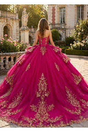 PQ1117-L<br/>Ball gown inspired by classic European royalty Quinceanera Dress