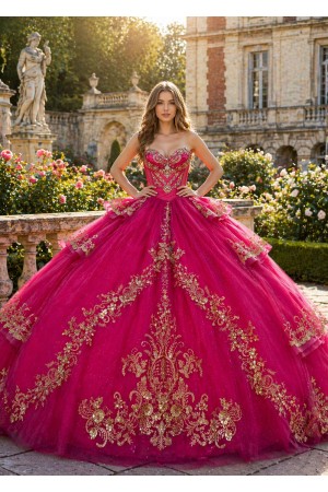 PQ1117<br/>Ball gown inspired by classic European royalty Quinceanera Dress