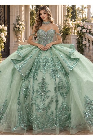 PQ1123<br/>Luxurious, glamorous quinceañera design
